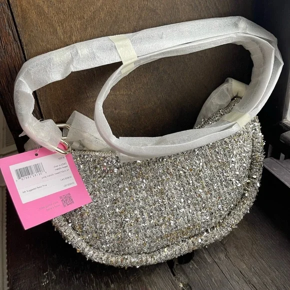 Kate Spade Smile Tweed Small Crossbody - Picture 2 of 7